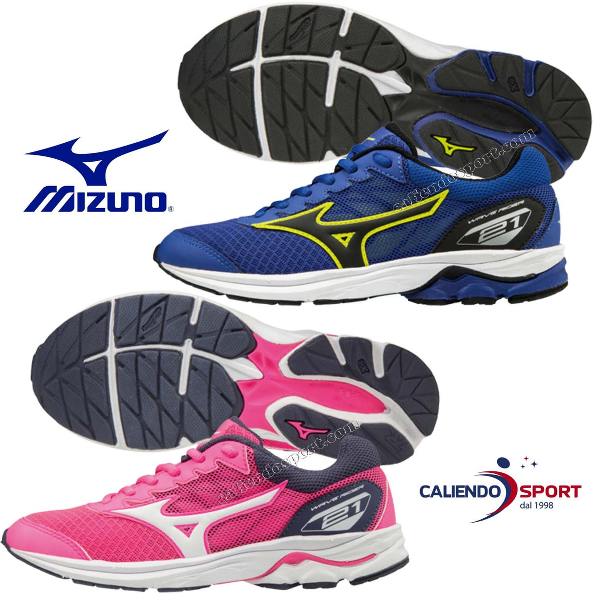 SCARPA MIZUNO RAGAZZI K1GC182502 ROSA K1GC182509 BLU RUNNING CORSA JR