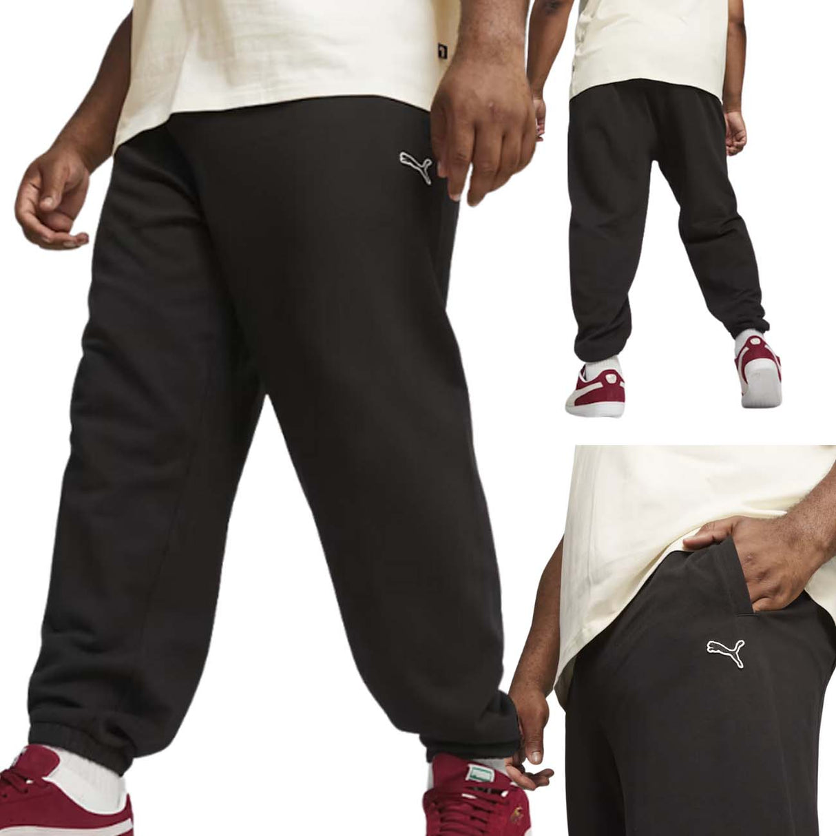 PANTALONE PUMA 675980 01 ESSENTIALS COTONE GARZATO