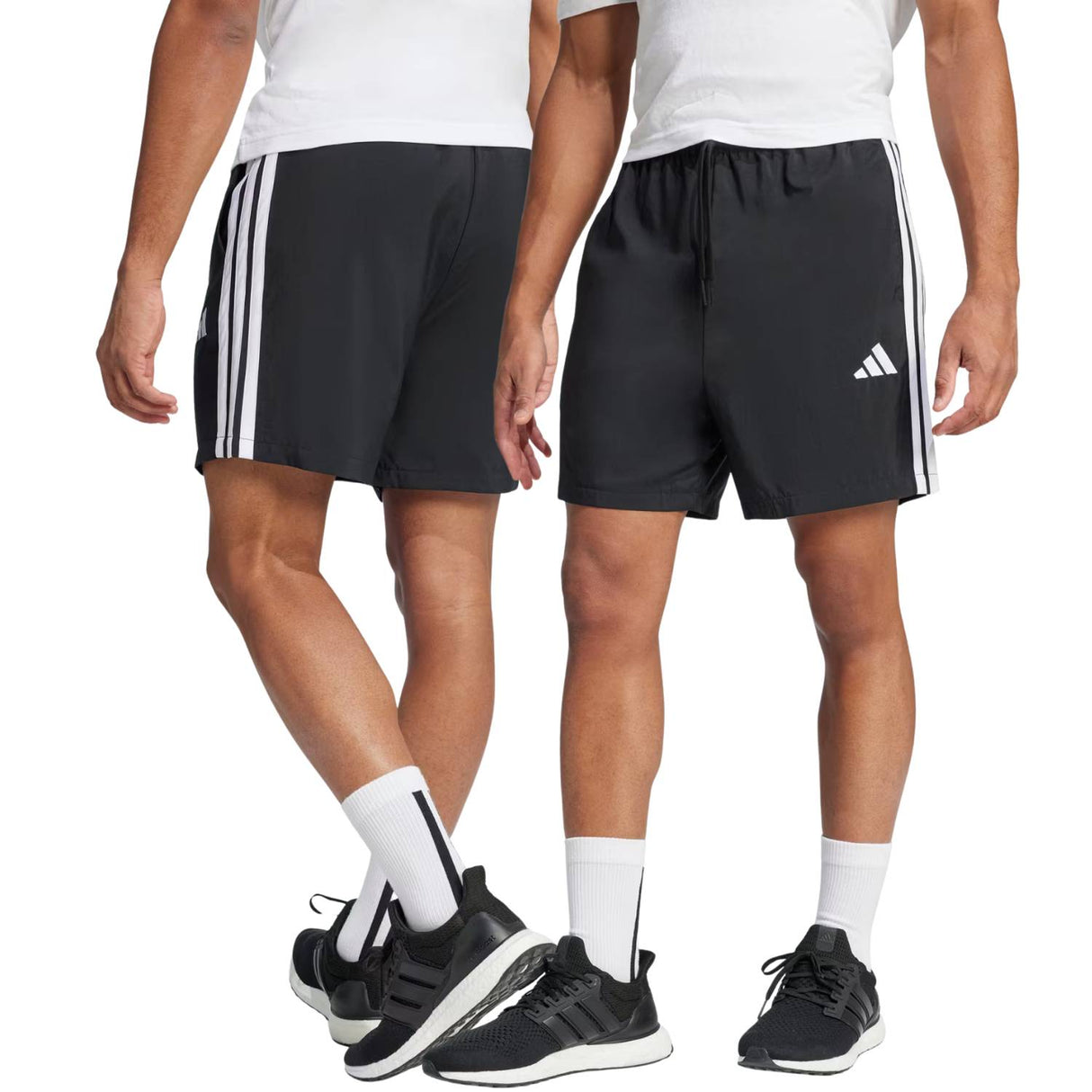 PANTALONCINO ADIDAS JE6436 CHELSEA ESSENTIALS 3 STRISCE NERO