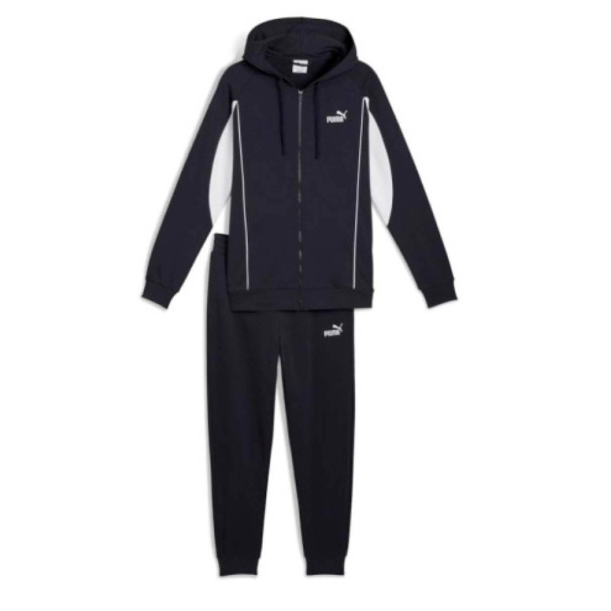 TUTA PUMA 688177 01 ESSENTIALS COTONE FELPATO NERO