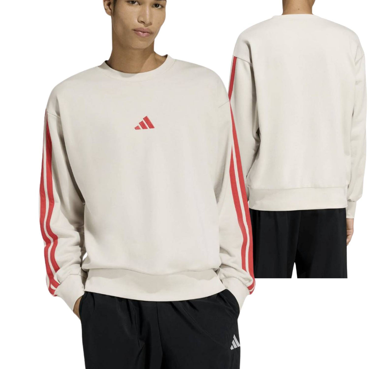 FELPA ADIDAS KD4873 ESSENTIALS COTONE GARZATO