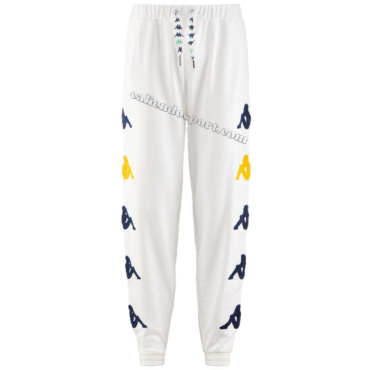 PANTALON KAPPA 304S4R0 911 905 BLANC BLEU AUTHENTIQUE SABLE CRUMB