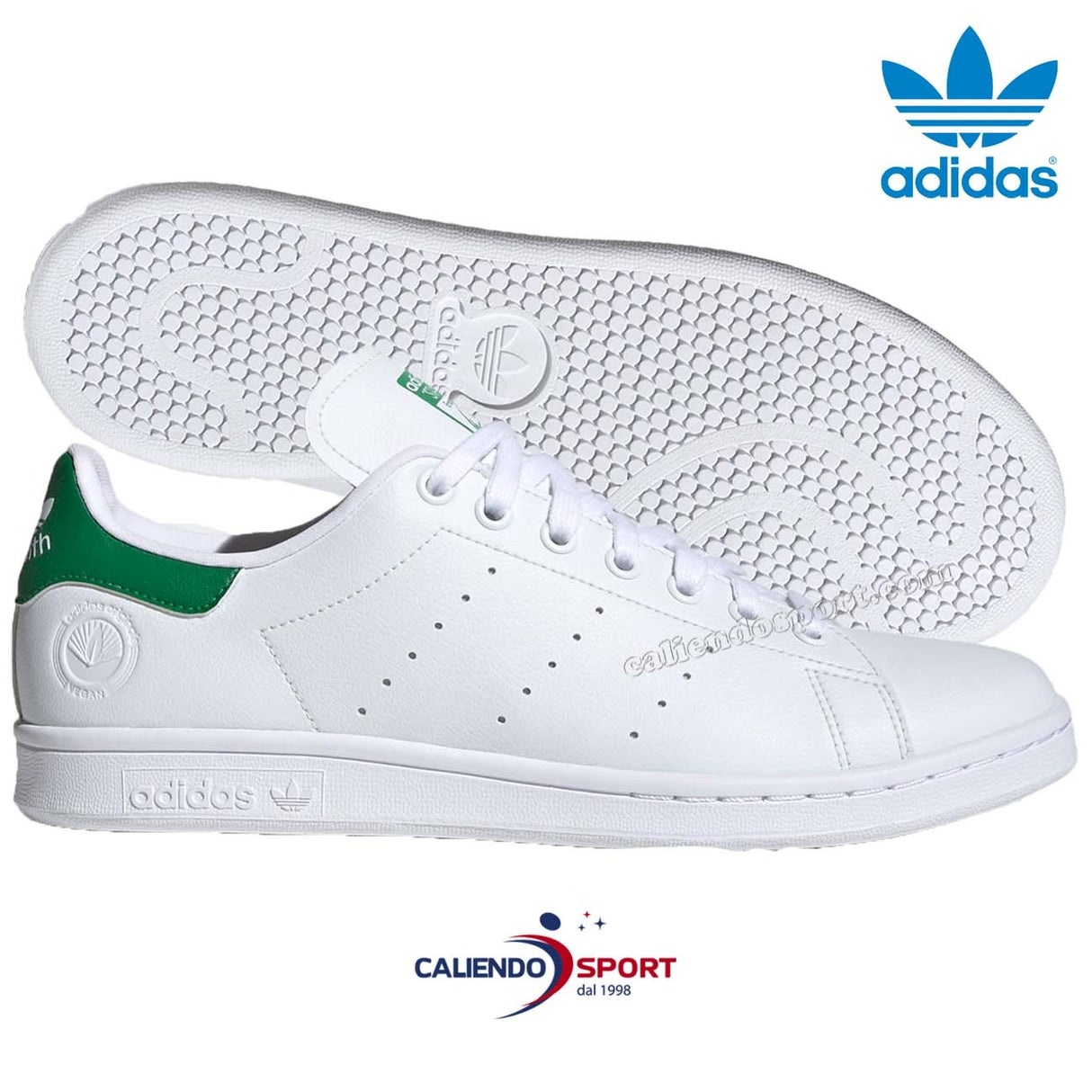 CHAUSSURE ADIDAS FU9612 STAN SMITH VEGAN BLANC VERT