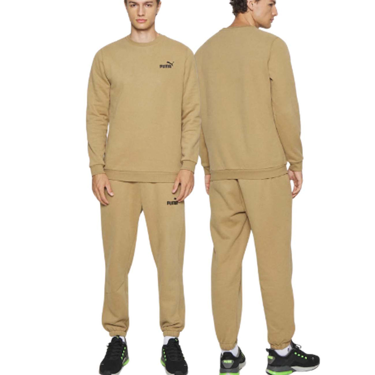 TUTA PUMA 670032 68 GOOD BEIGE COTONE FELPATO