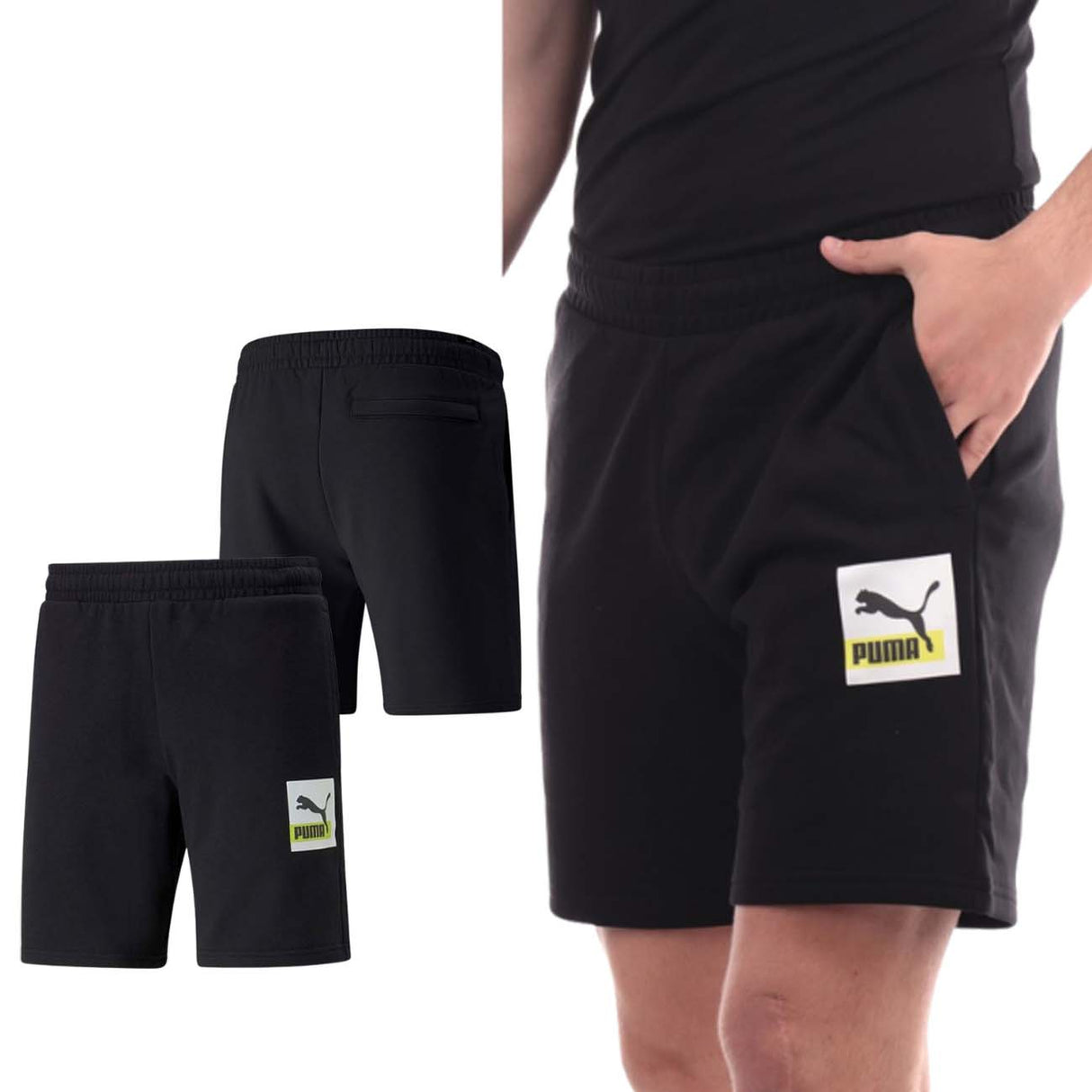 PANTALONCINO PUMA 533656 BRAND LOVE NERO COTONE