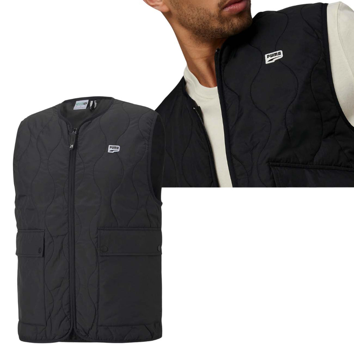 SMANICATO PUMA 536972 01 DOWNTOWN GILET NERO