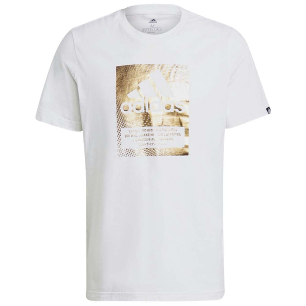 T-SHIRT GRAPHIQUE ADIDAS GS6313 GS6316 AVEC LOGO EN ALUMINIUM