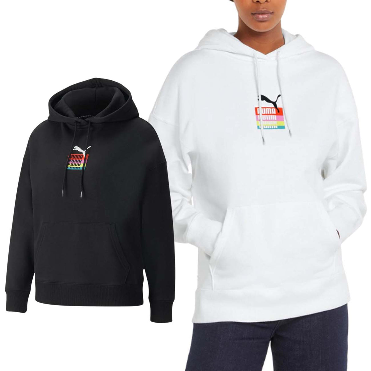 FELPA PUMA DONNA 534352 LOVE COTONE GARZATO