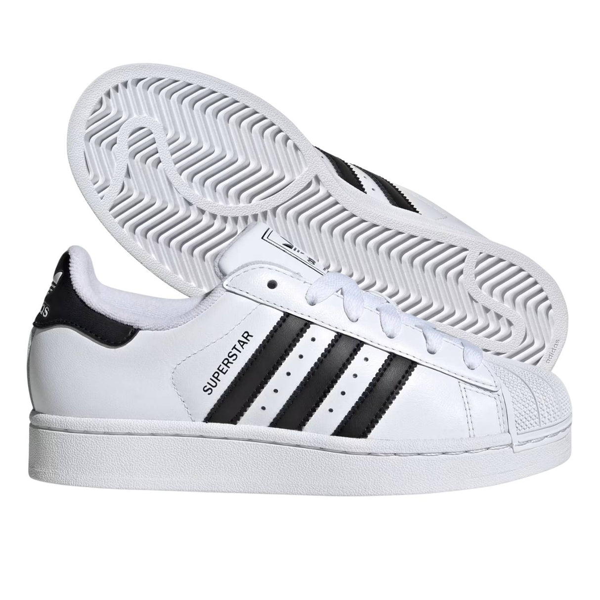 SCARPA ADIDAS RAGAZZI JH9976 SUPERSTAR II J BIANCO