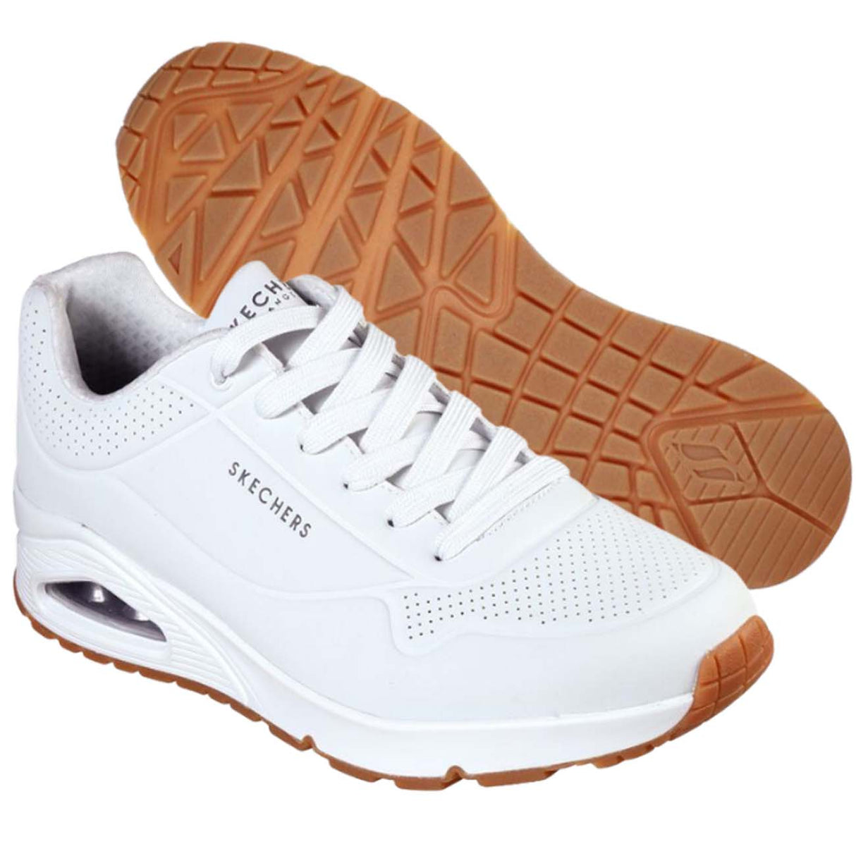SCARPA SKECHERS 52458 WHT STAND ON AIR BIANCO