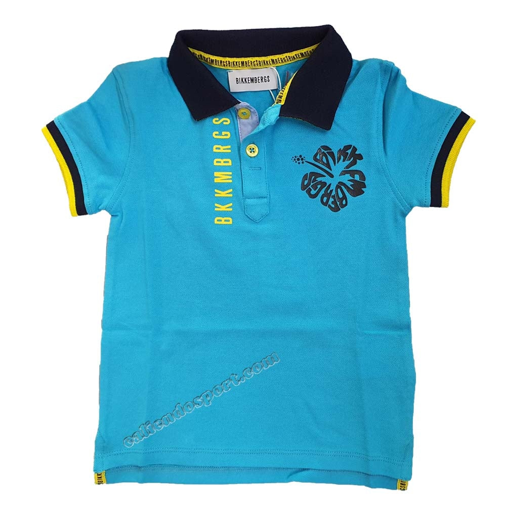 BIKKEMBERS BK0345 COTTON CHILD POLO SHIRT