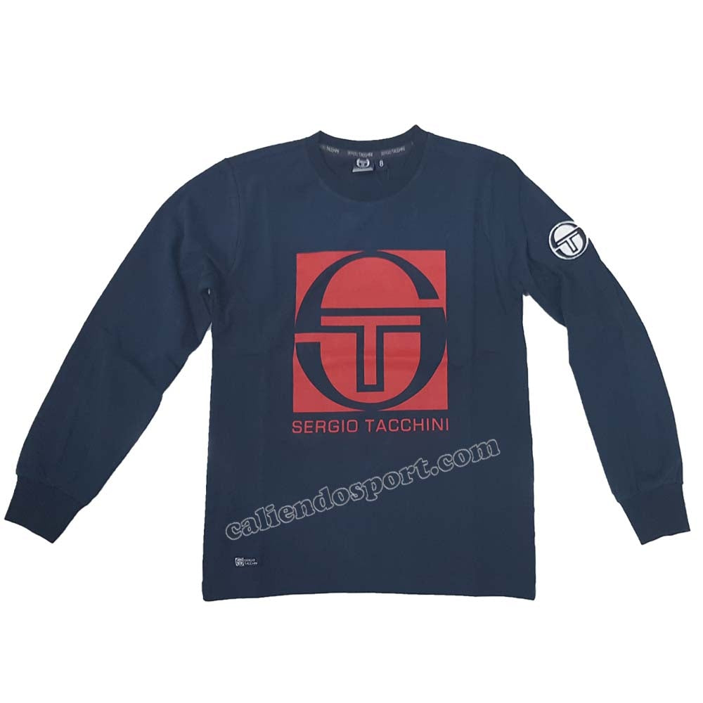 T-SHIRT À MANCHES LONGUES EN COTON SERGIO TACCHINI 3031M0007T