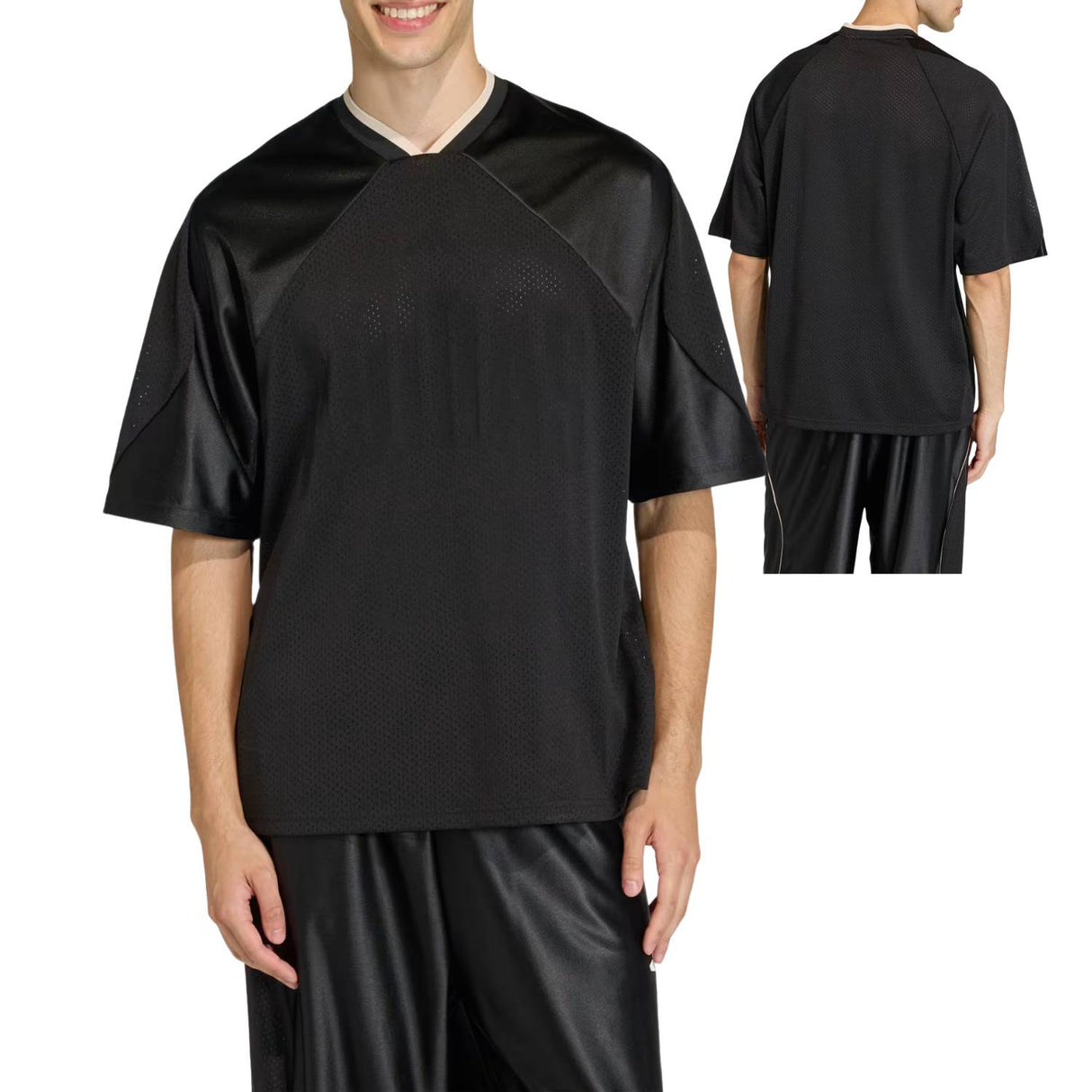 T-SHIRT ADIDAS JZ6853 STADIUM GRAFHIC MESH NERO