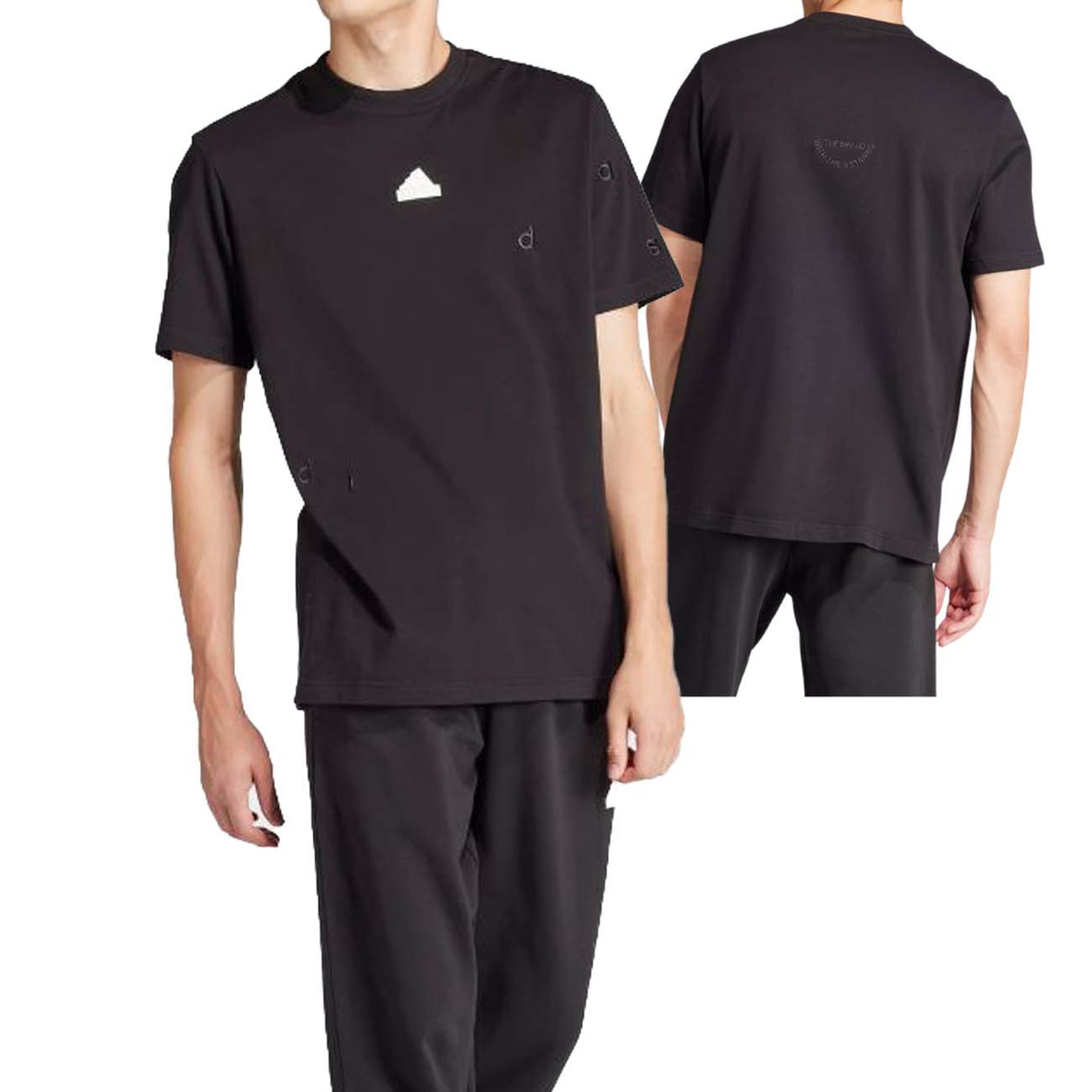 T-SHIRT ADIDAS IP4077 COTONE NERO SPORTWEAR
