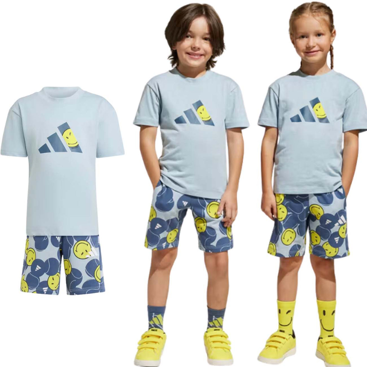 COMPLETO RAGAZZI ADIDAS JJ3066 SMILEYWORLD COTONE