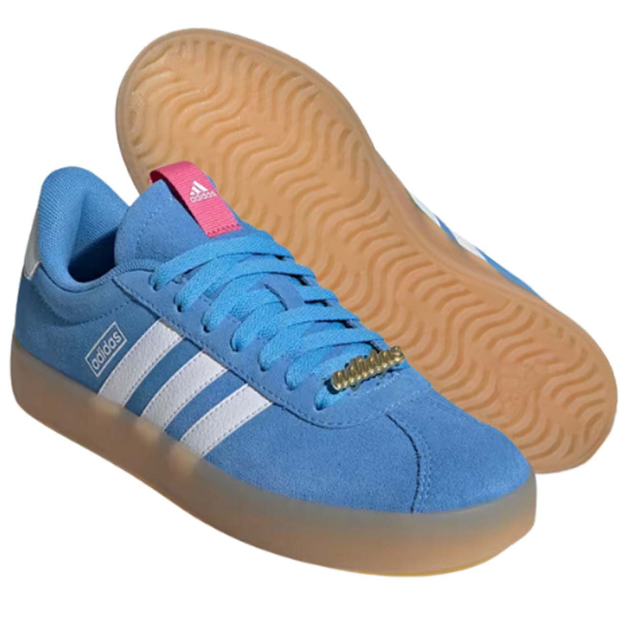 SCARPA ADIDAS ID9074 VL COURT 3.0 SNEAKER AZZURRO