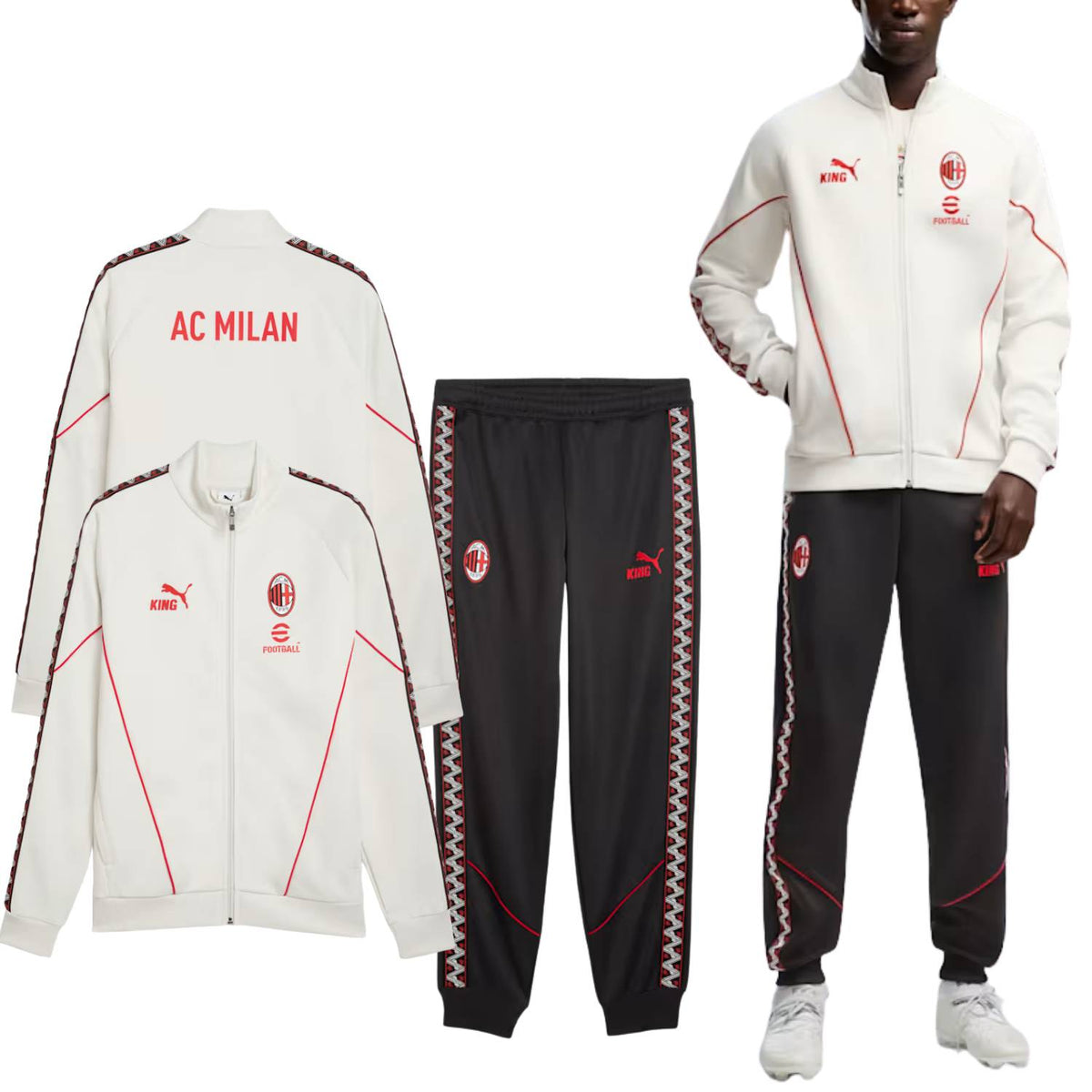 CIACCA+PANTALONE PUMA 786736 17 786735-18 AC MILAN KING