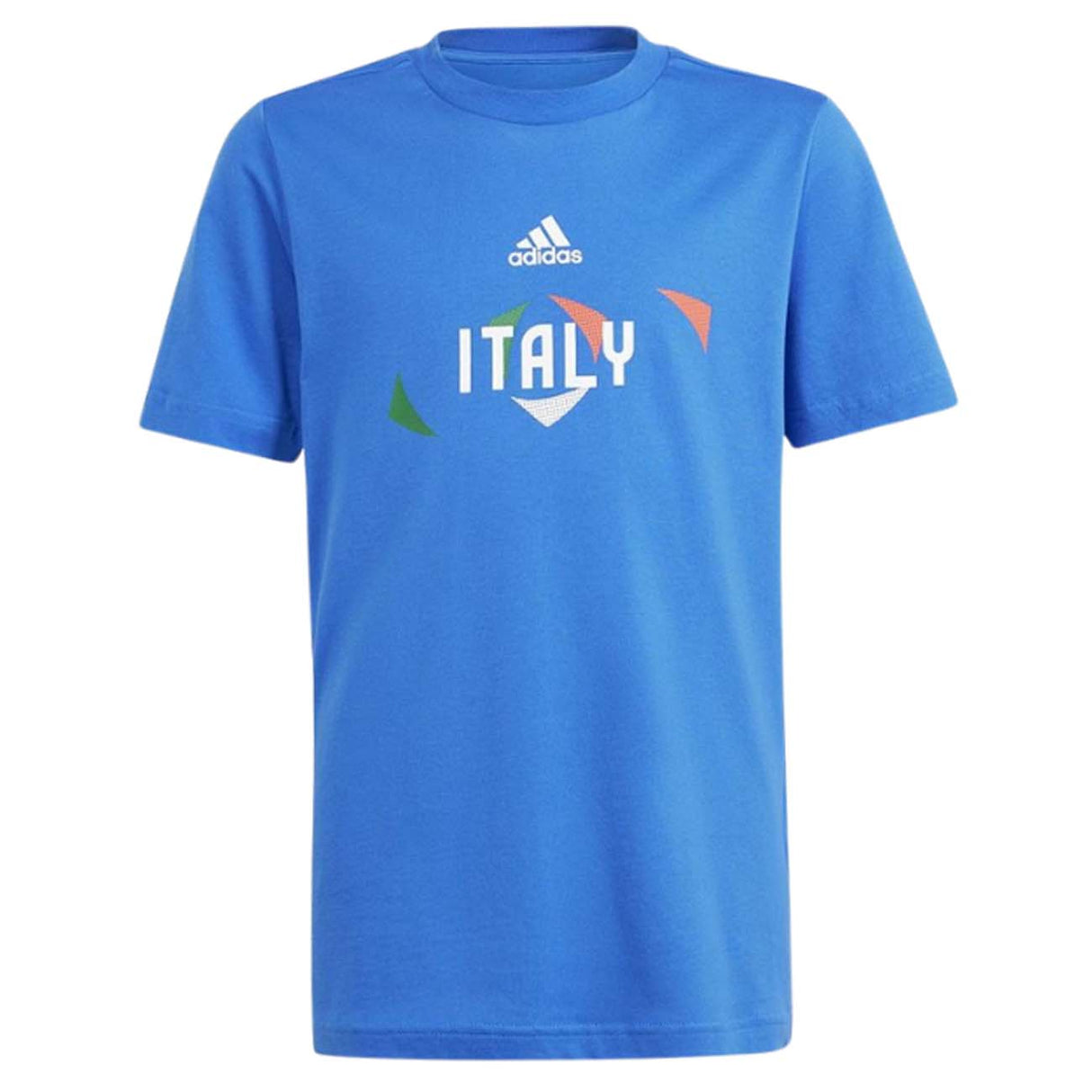 T-SHIRT RAGAZZI ADIDAS IT9319 ITALIA EURO 24 AZZURRO
