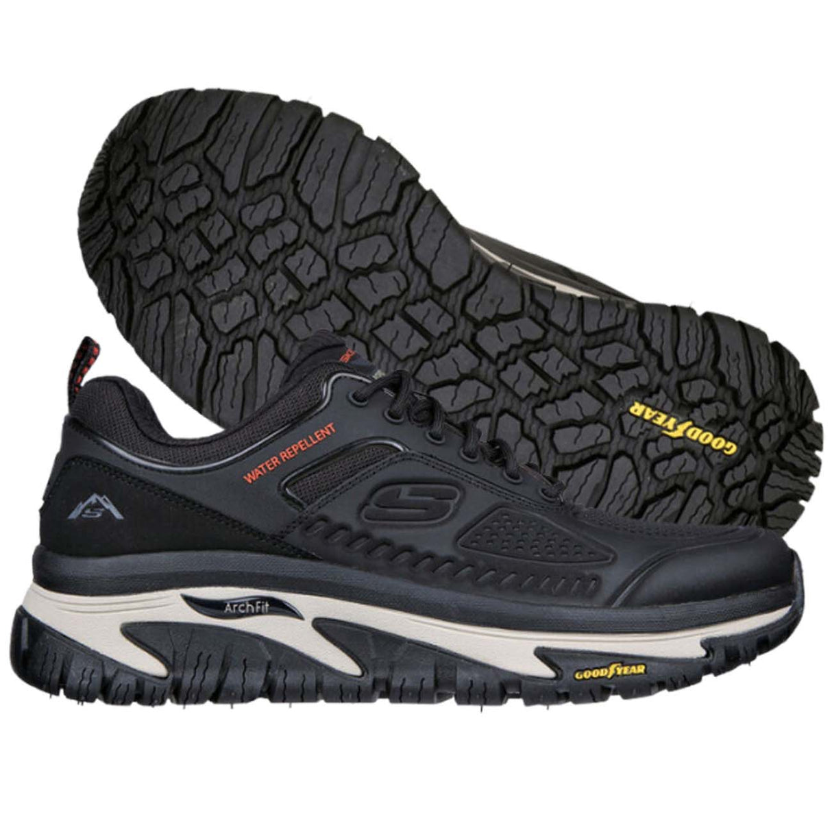 SCARPA SKECHERS 237333 BLK RELAXED FIT ARCH FIT