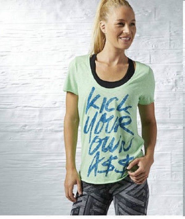 Reebok Women's T-Shirt Sport Gym Perfamans FITNESS SPORT RUNNING Aj2597
