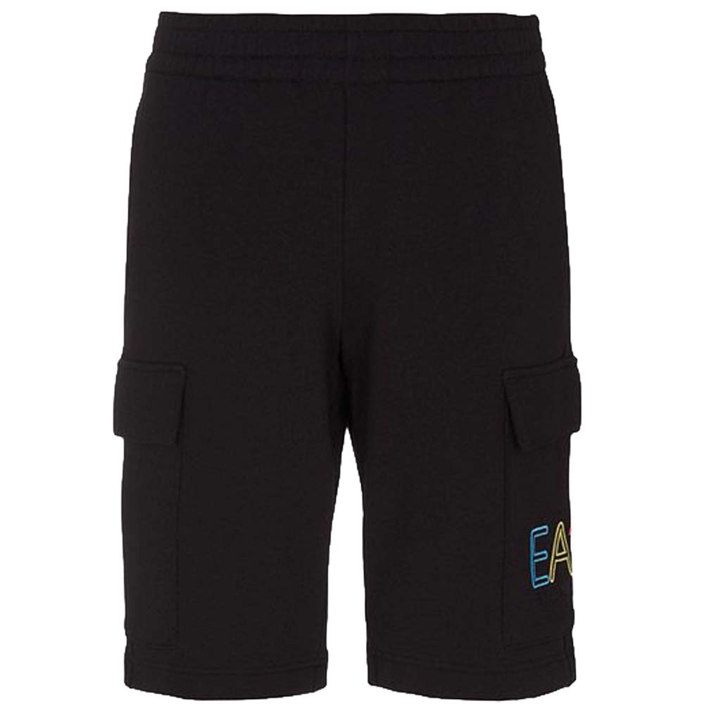 ARMANI EA7 3RUS51 PJEQZ WHITE COTTON SHORTS