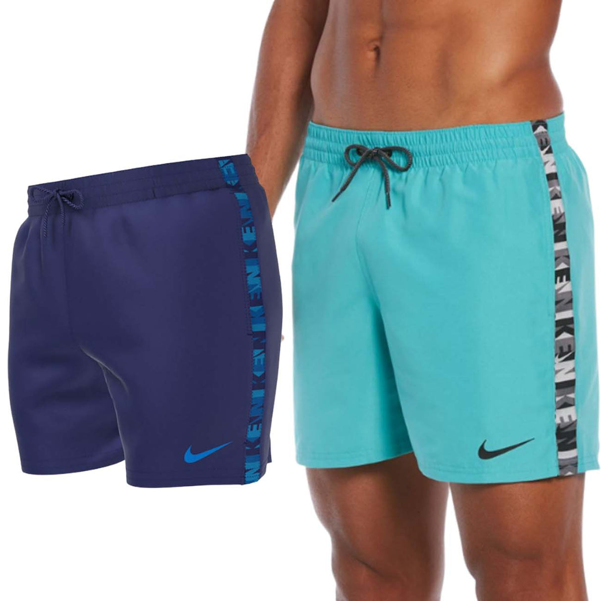 COSTUME UOMO NIKE NESSC473 LOGO TAPE 5 VOLLEY