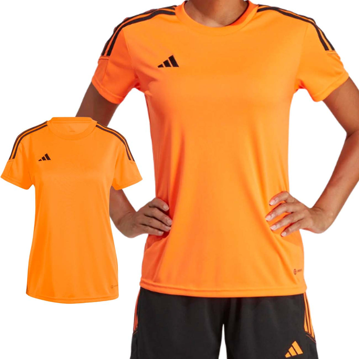 T-SHIRT ADIDAS HZ0191 TIRO CLUB 23 ARANCIONE