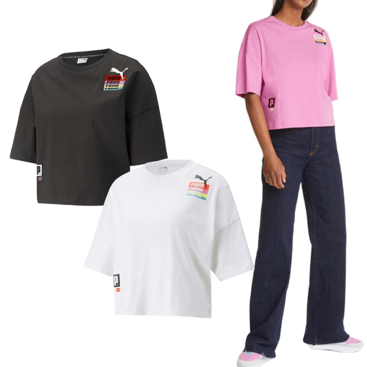 T-SHIRT DONNA PUMA 534350 OVERSIZE LOVE COTONE