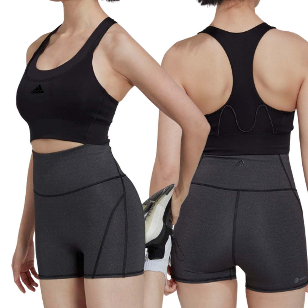 SOUTIEN-GORGE À MAINTIEN MOYEN ADIDAS HL6132 NOIR