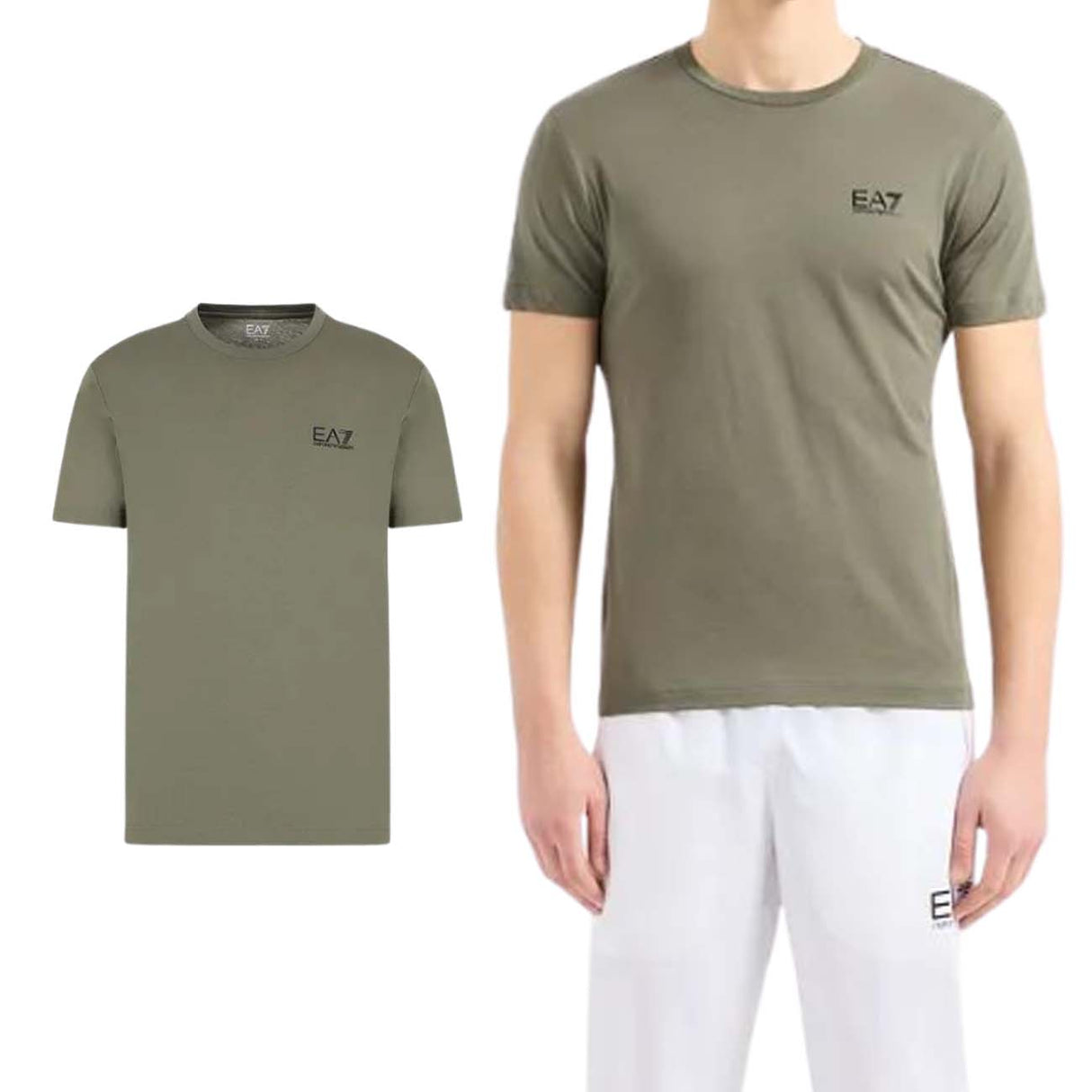 T-SHIRT ARMANI EA7 E24 8NPT51 PJM9Z 1846 VERDE COTONE