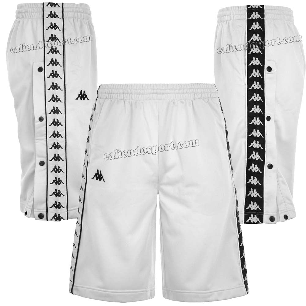 KAPPA BANDA 30300V0 SNAPSWELL SHORTS WITH BUTTONS BLACK YELLOW WHITE