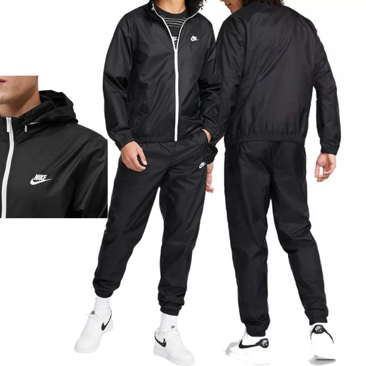 SURVÊTEMENT DE SPORT NIKE DR3337 010 EN MICROFIBRE NOIR