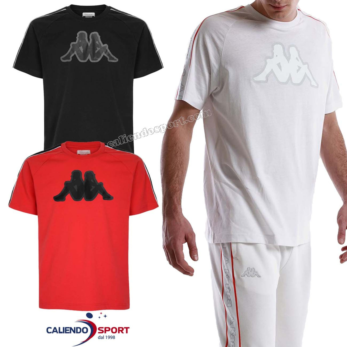 KAPPA T-SHIRT 304M510 AVIREC COTTON TAPE LOGO