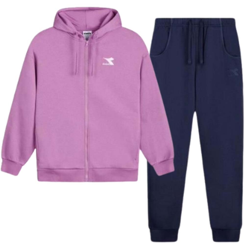 TUTA DONNA DIADORA 179850 TRACKSUIT COTONE FELPATO