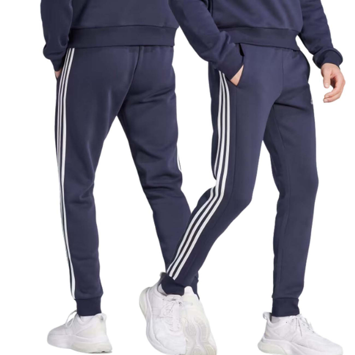 PANTALONE ADIDAS IJ6493 ESSENTIALS COTONE FELPATO BLU