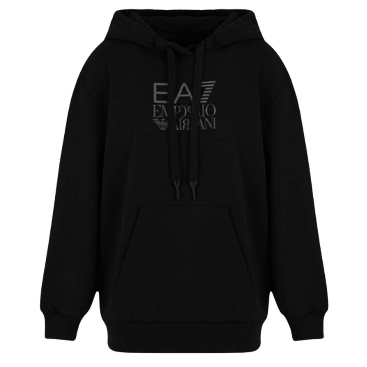 FELPA DONNA ARMANI EA7 I25 6DTM14 TJZUZ 1200 COTONE FELPATO NERO