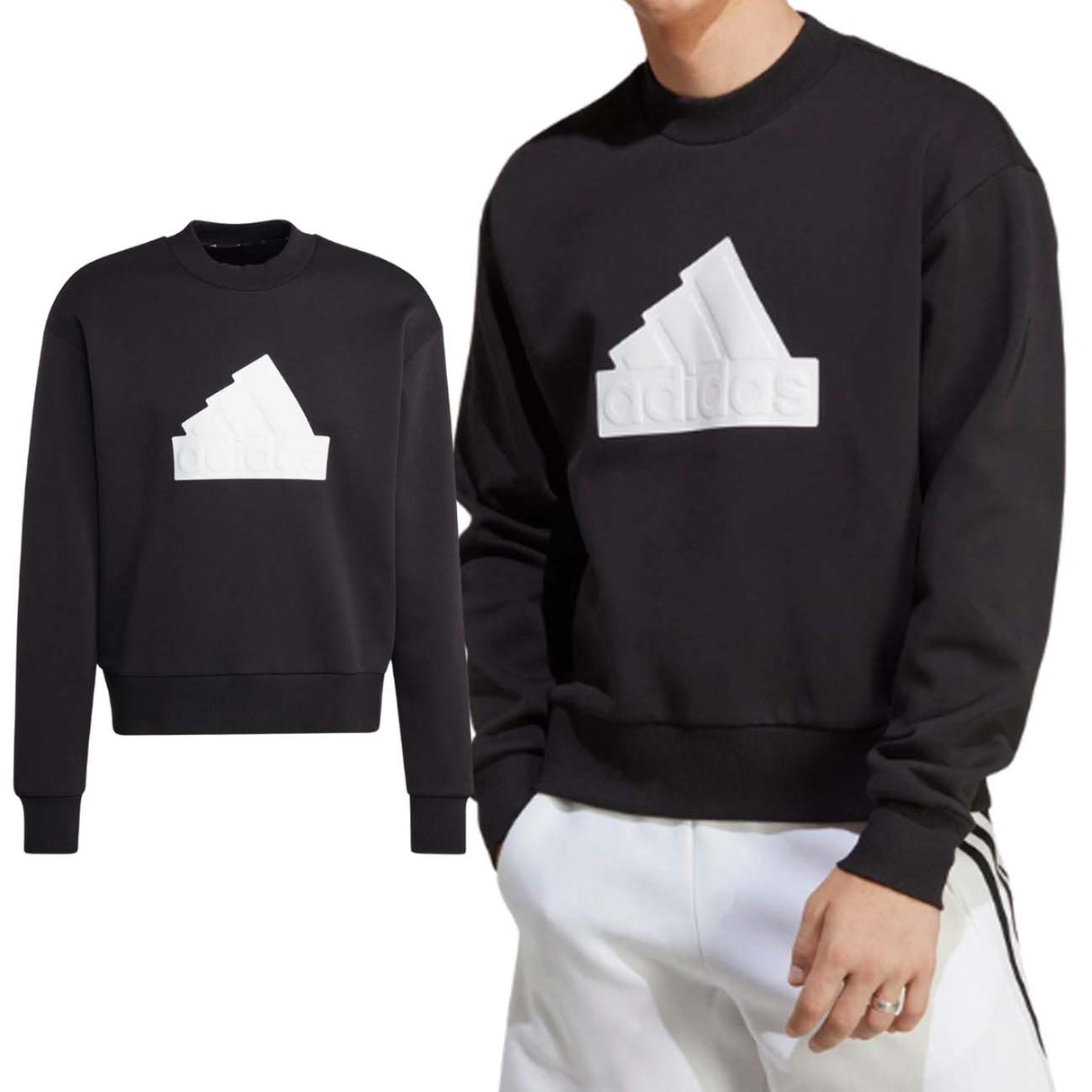 FELPA ADIDAS IC3740 FUTURE ICONS BADGE OF SPORT NERO