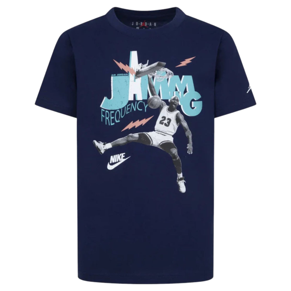 T-SHIRT RAGAZZI JORDAN 95D819 U90 JAMMING BLU