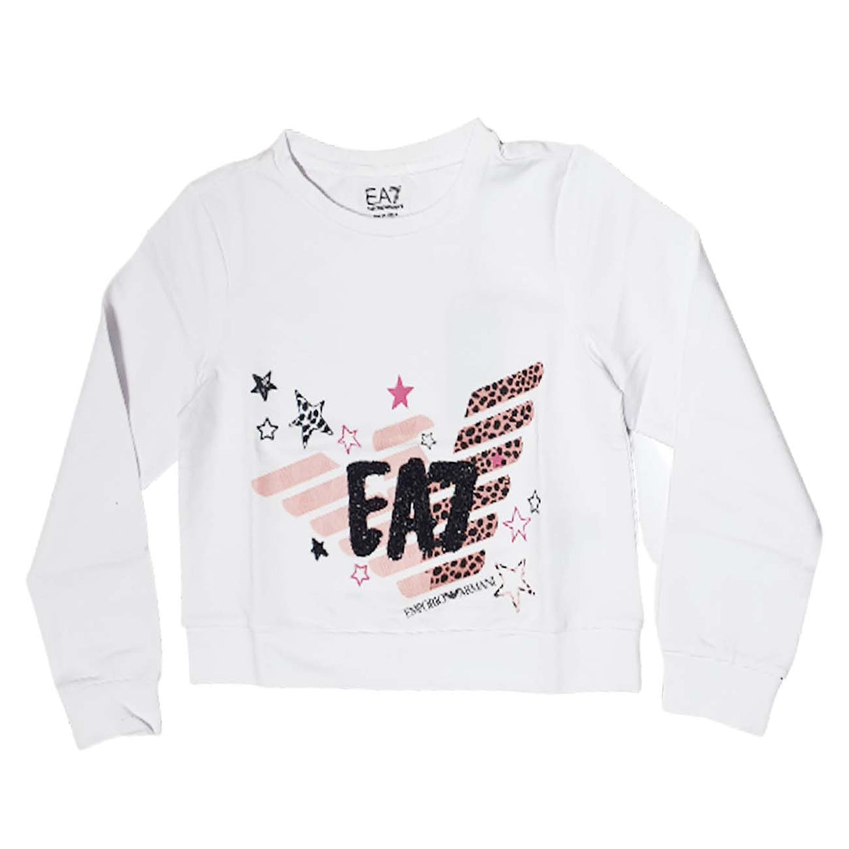 SWEAT-SHIRT ARMANI EA7 POUR FILLE I23 6RFM07 FJEAZ 1100 COTON BROSSÉ