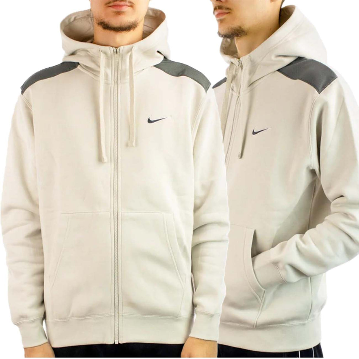 Sweat à capuche zippé en polaire de coton Nike FQ8819 072