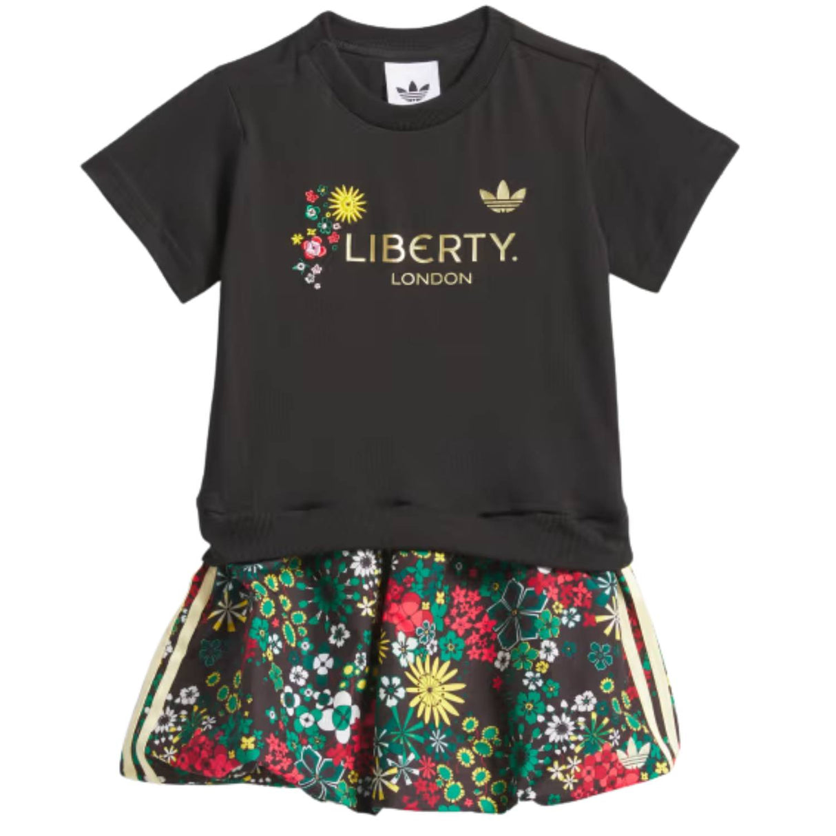 ABITO BAMBINE ADIDAS KD3391 FIORI LIBERTY LONDON COTONE