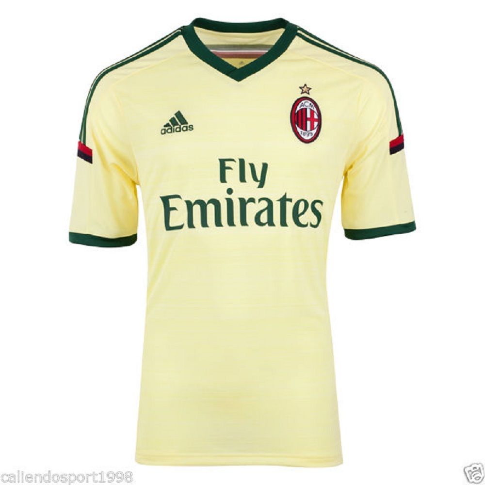 T-Shirt Milan Adidas Football Shirt (children) 10/12 YEARS YELLOW JR