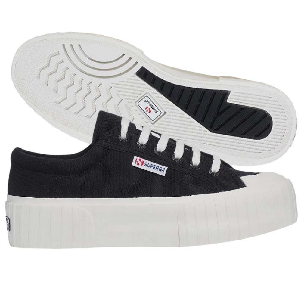 CHAUSSURES À PLATEFORMES À RAYURES SUPERGA S5111SW POUR FEMMES