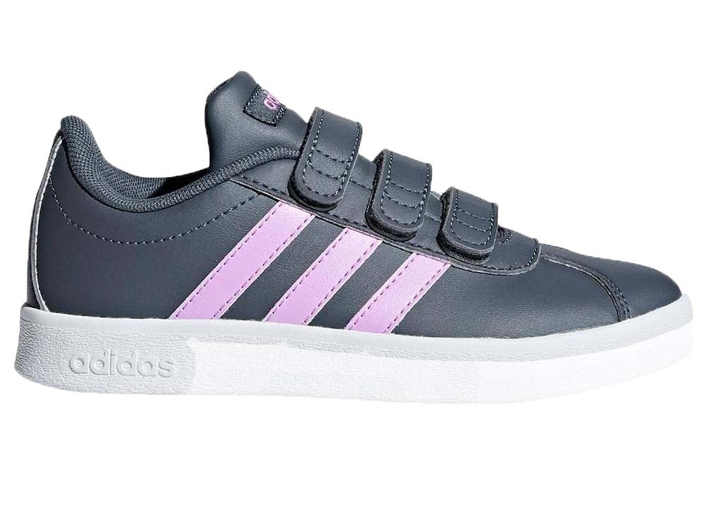 CHAUSSURES ADIDAS ENFANT FILLE B75973 B75972 GRIS BLEU VL COURT 2.0 CMF C
