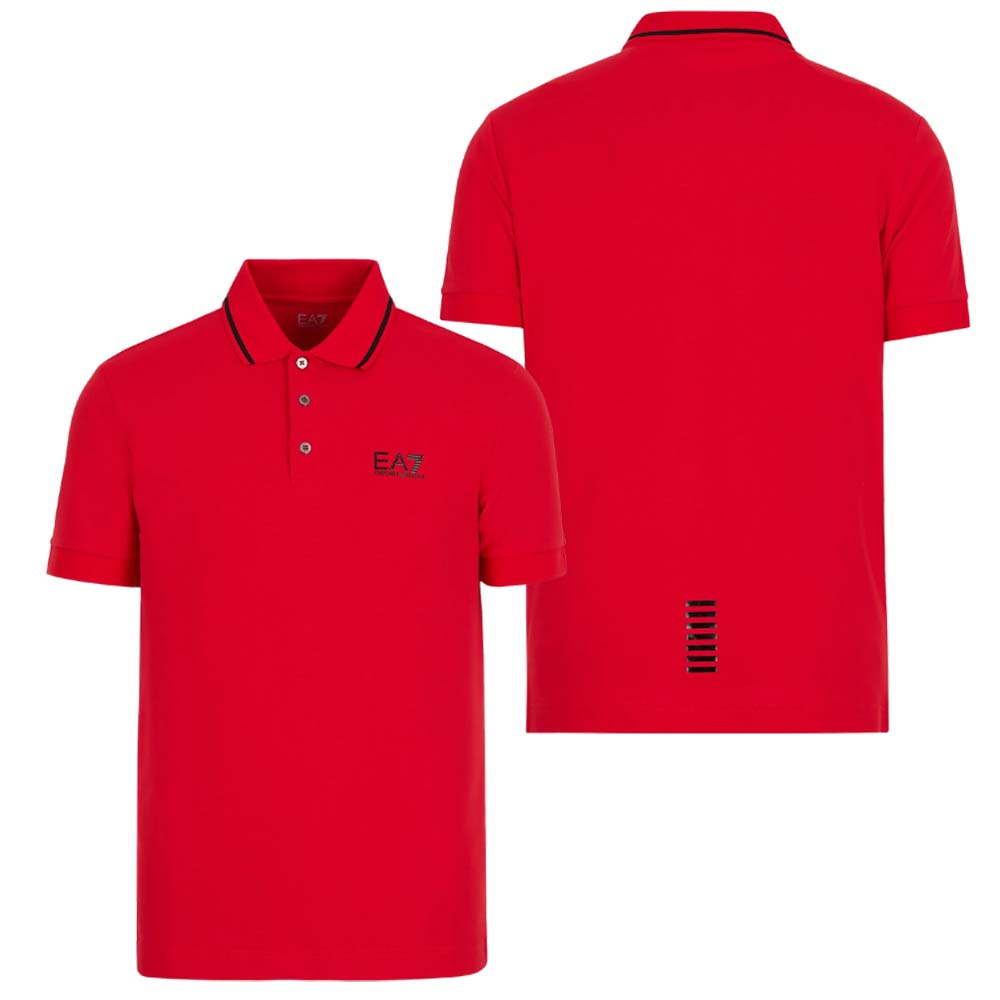 POLO ARMANI EA7 8NPF06 PJ04Z AVEC LOGO EN PIQUÉ