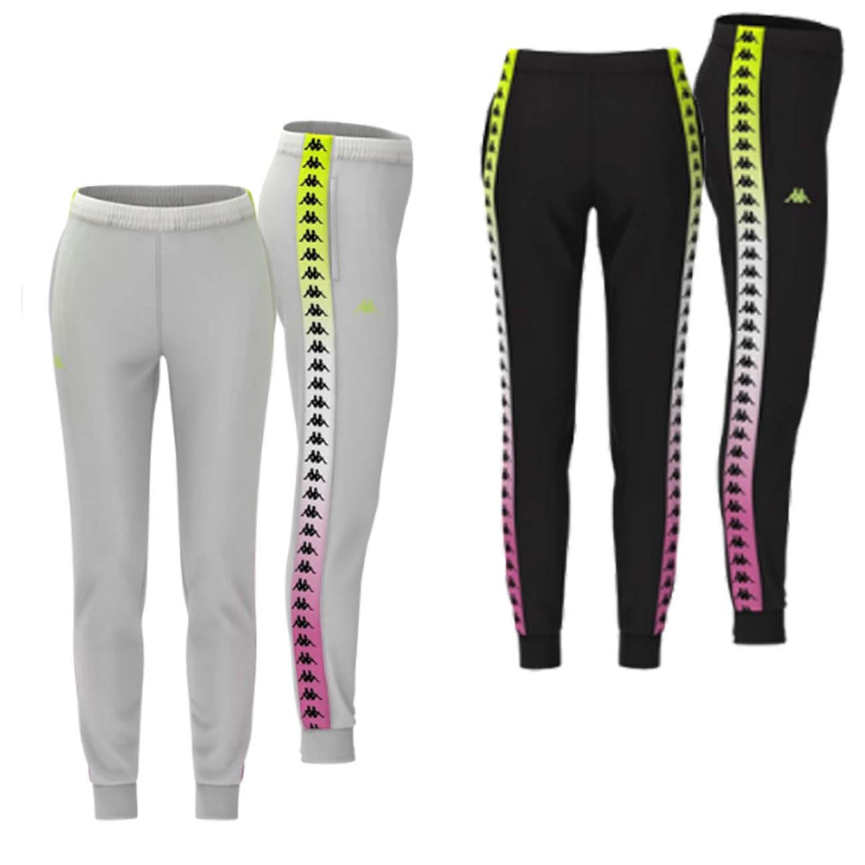 PANTALON EN ACÉTATE DÉGRADÉ WRASTORIA KAPPA 381622W