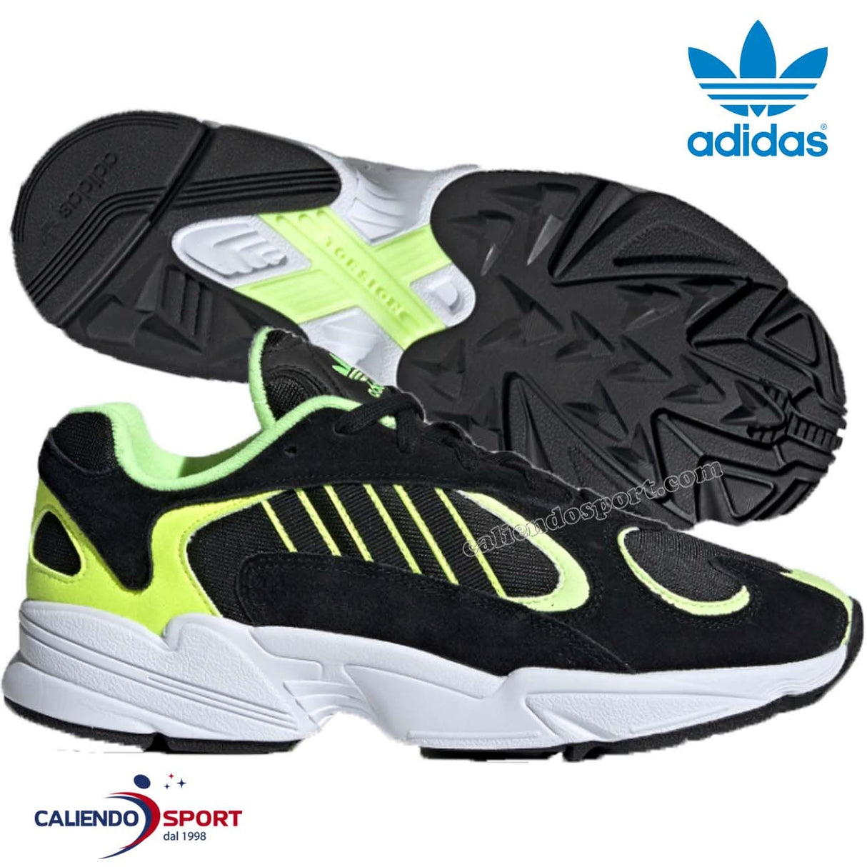 SCARPA ADIDAS EE5317 YUNG-1 ORIGINALS CORE BLACK HI-RES YELLOW