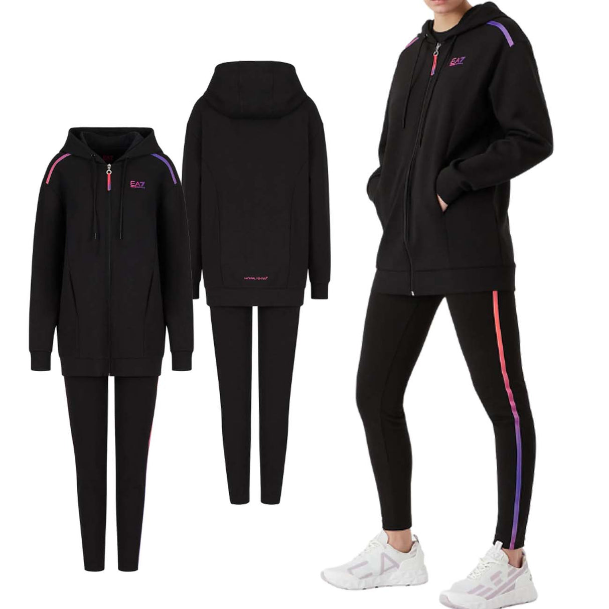 SURVÊTEMENT FEMME ARMANI EA7 6LTV51 TJCZZ EN COTON BROSSÉ