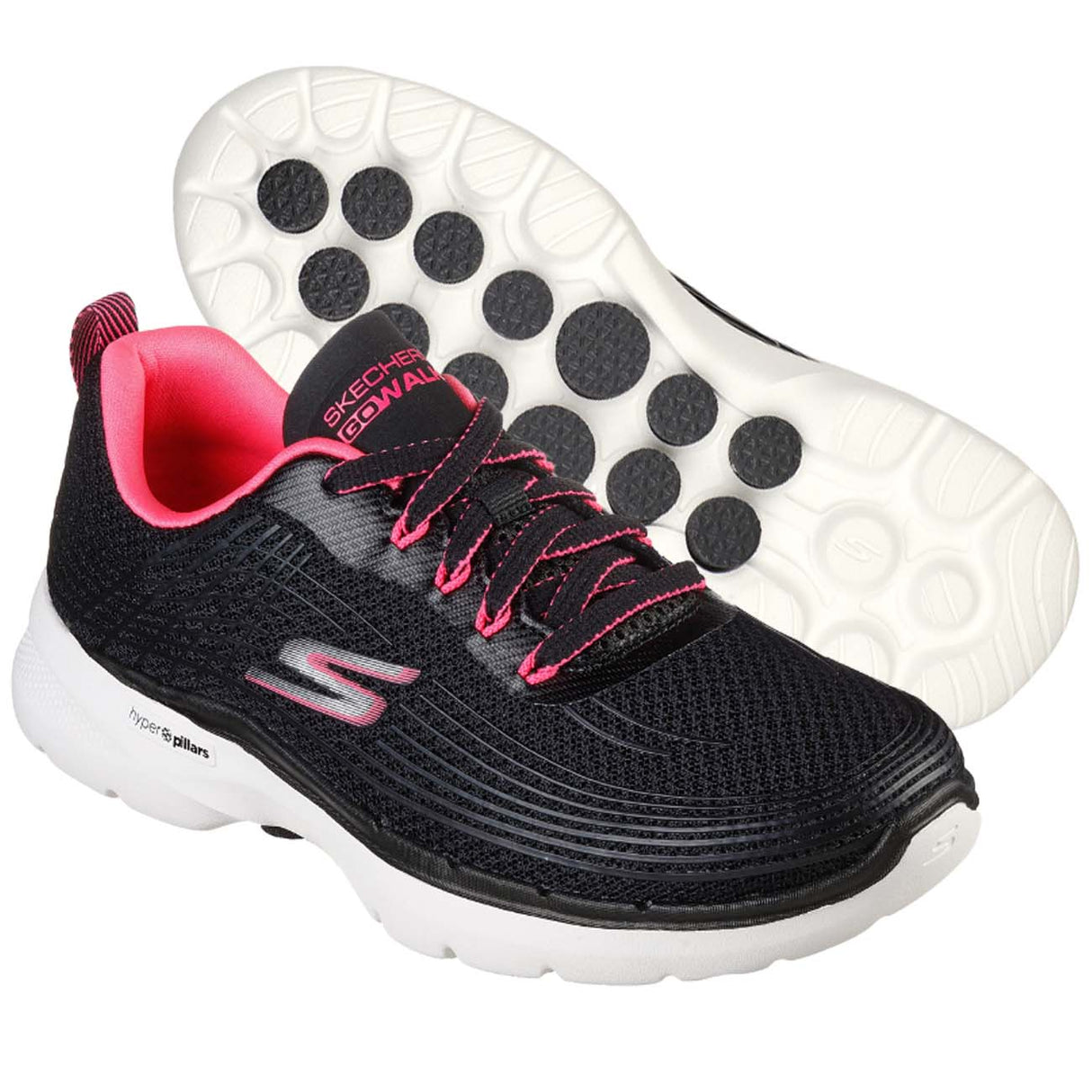 CHAUSSURES FEMMES SKECHERS 124554 BKJHP GO WALK 6 NOIR