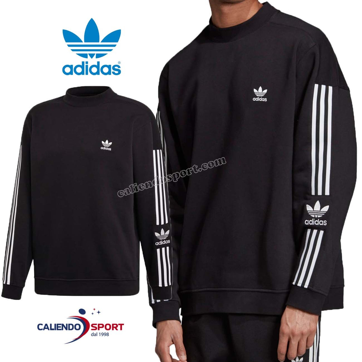 SWEAT-SHIRT À COL ROND TECHNOLOGIQUE ADIDAS ED6121 ORIGINALS NOIR